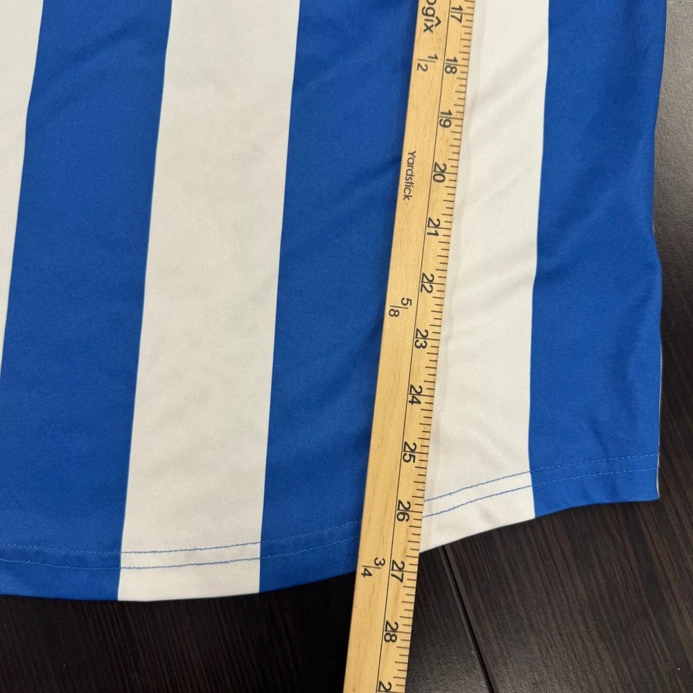 Kelme RCD Espanyol Barcelona Soccer Jersey Mens‎ M Blue White Striped 25